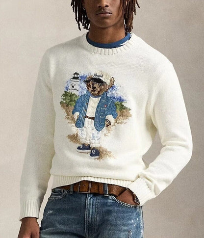 RL Sweater | Blue Polo Bear Ralph Lauren Luxvian 