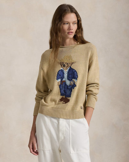 RL Sweater | Polo Bear Turtleneck Ralph Lauren Aurev Beige XS 