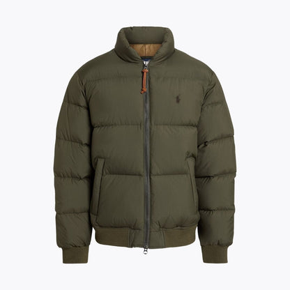 RL Textured Ripstop Down Jacket Ralph Lauren Aurev Ranger Green S 