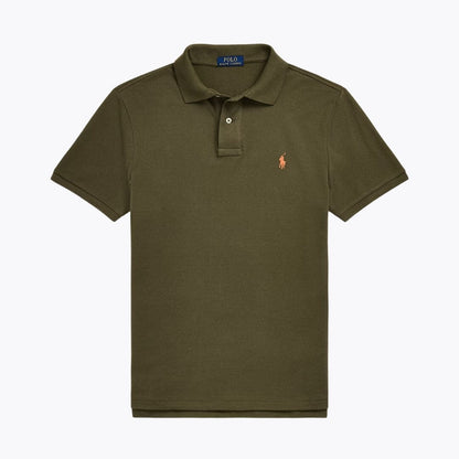RL The Iconic Mesh Polo Shirt Ralph Lauren Aurev Canopy Olive S 