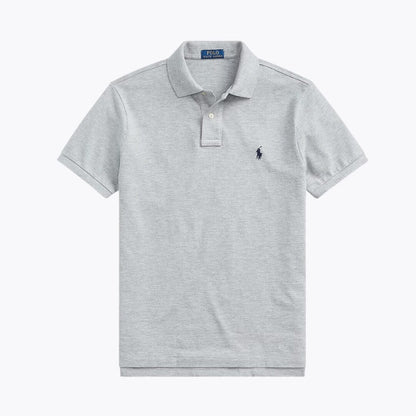 RL The Iconic Mesh Polo Shirt Ralph Lauren Luxvian Heather/Navy S 