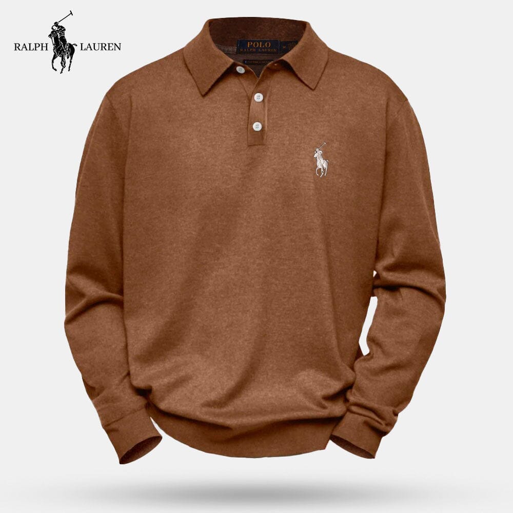 RL Victor | Men's Polo Shirt Ralph Lauren Luxvian Dark brown S 