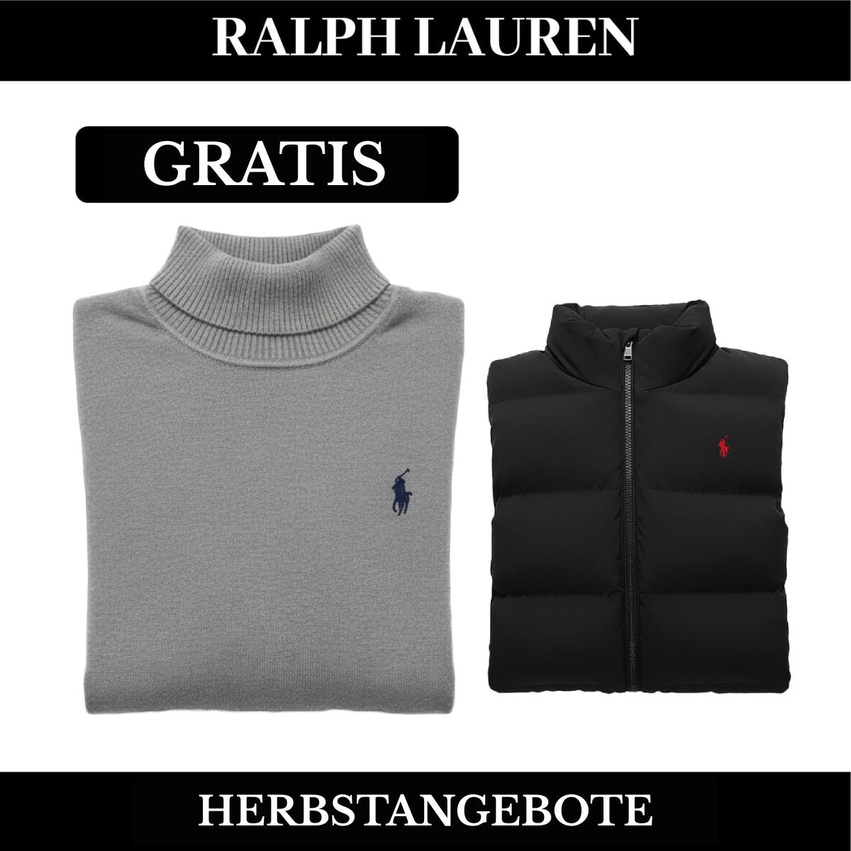 RL Weste + Gratis-Pullover (LAGERRÄUMUNG) Ralph Lauren Luxvian 