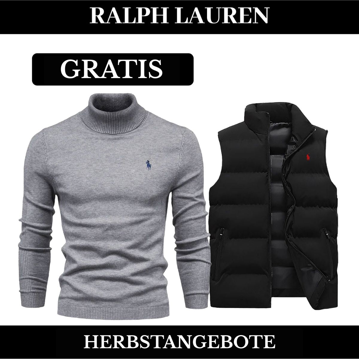 RL Weste + Gratis-Pullover (LAGERRÄUMUNG) Ralph Lauren Luxvian 