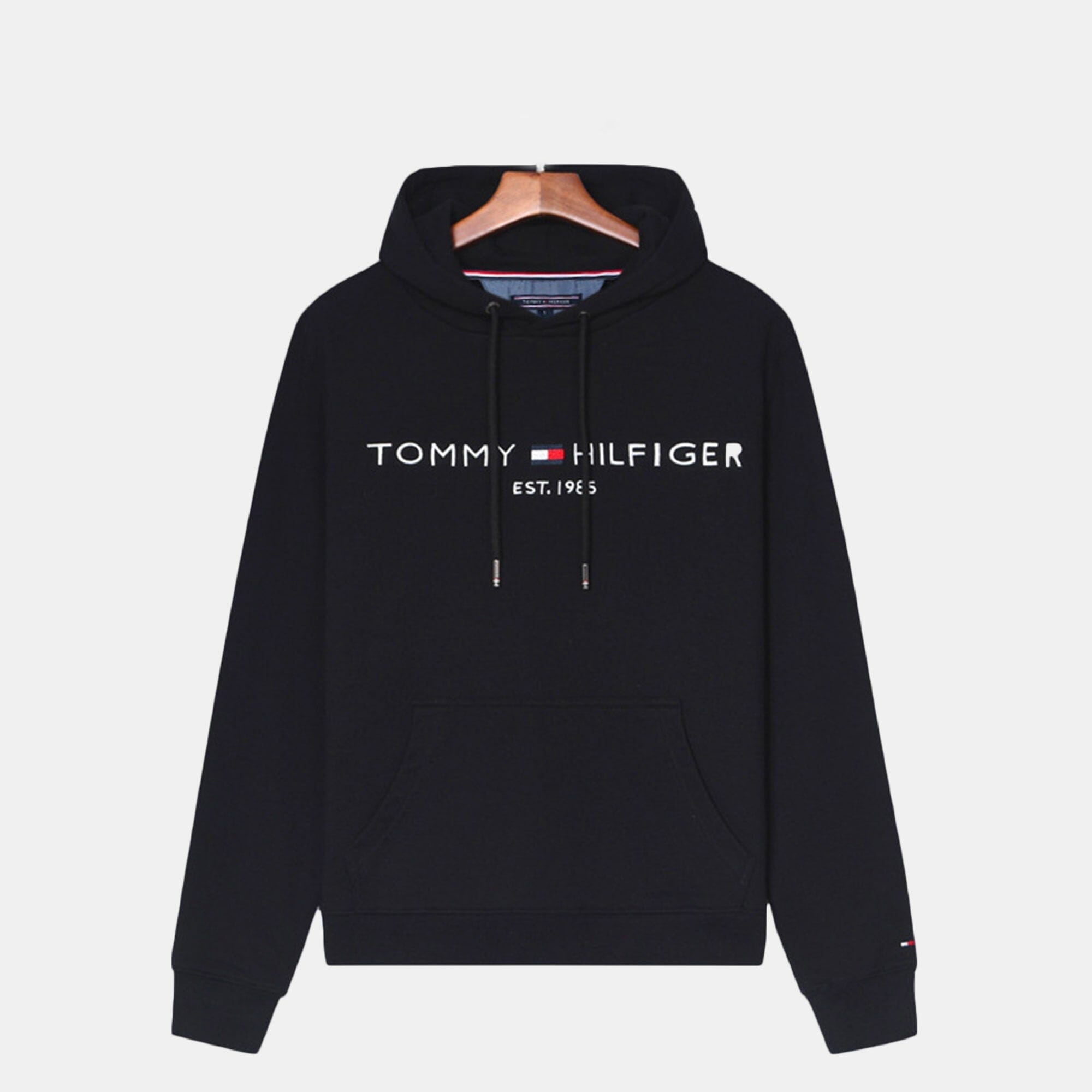 TH Premium Cotton Hoodie Tommy Hilfiger Luxvian Black S 