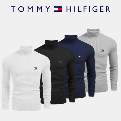 TH Turtleneck Sweater Tommy Hilfiger Luxvian Black M 